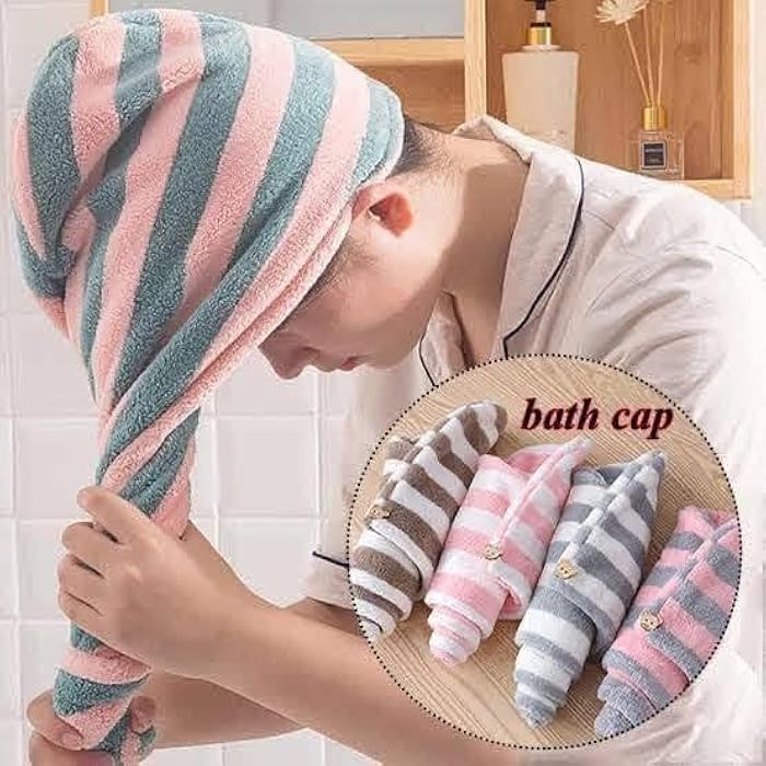 High Quality Quick Dry Hair Towel Wrap Bath Beach Towel Long Hair Cover Up for Women ELC - Image 5